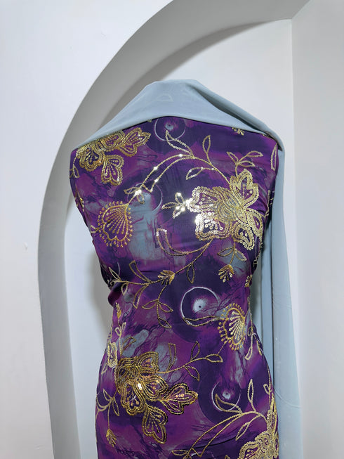 Hayat Plum Sequin Dirac Set