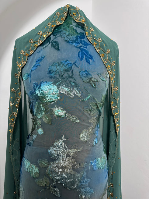 Aaliyyah Marine Teal Maqbal Dirac Set